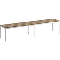 Banco para vestuarios de haya por un lado H x P 420 x 400 mm