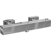 Thermostatische Dusch- und Wannenarmatur – Eckiges Design – Einzelner unterer Auslauf – Chrom