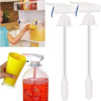 Distributeur de Lait Automatique, Pompe Électrique sur Pile, Mains Libres, Compatible Bouteilles 2,5/3,5/4,5 cm – Pour Réfrigérateur & BBQ – Lot de 2