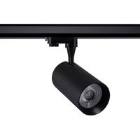Spot LED sur Rail Triphasé 30W Vulcan Noir 4000K Blanc neutre