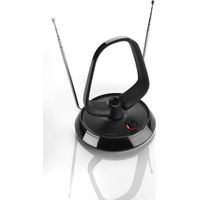 Antenne d'intérieur amplifiée - ONE FOR ALL - Avec portée de réception de 15 km - Excellente réception TNT - Filtre 3G/4G/5