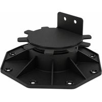 Plot réglable 30 à 60 mm pour terrasse bois et composite - support lambourde - Coloris - Noir