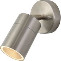 Litecraft Kenn Spotlight Outdoor Wall Ceiling Fitting - Stainless Steel