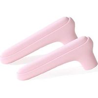 CSPARKV 2 Stück Silikon-Türgriff-Schutzhülle, Anti-Kollisions-Türschloss-Handschuhe, Fenster-Türgriff, Anti-Kollision (Rosa)