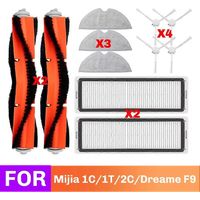 Pièces détachées pour aspirateur robot-laveur Xiaomi Mijia 1C 2C 1T MI STYTJ01ZHM Dreame F9 : brosse rotative, filtre HEPA et aspirateur-laveur.