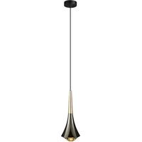 Fashion Long Glass Light Hover Lift Alumibedside Small Chandeliers Black Dimmable Ledhanginglamp Sofa Backdrop Decoration Lighting Fixture