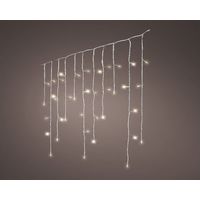 LED-Vorhang-Eiszapfenlichter, blinkend, 5,8 m, 240 LEDs, warmes Licht