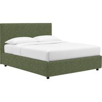 Cama Individual Dagenham, Fundas Desmontables, Hecho en Italia, Verde