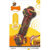Giocattolo da mordere per cani Nylabone Strong Chew Bacon Formaggio Sandwich, Hamburger Gomma Taglia M