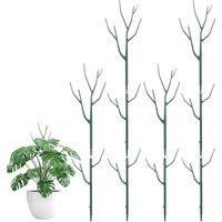 Pack of 10 stackable climbing plant stakes for Monstera, Pothos and Philodendron. Indoor and outdoor plant stakes.