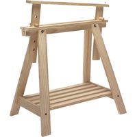 Astigarraga – Tréteau architecte réglable en hauteur – Pin massif brut – Dimensions 70 x 40 x 70/98.5 cm – Charge maximale 300 kg
