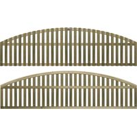 Premier 6ft x 1ft Florence Vertical Slatted Arch Trellis Panel
