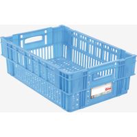 Caisse Ajourée Empilable Emboitable 600 x 400 x 197 mm HACCP - 37 L - Gilac