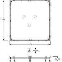 Telaio di montaggio Mepa rettangolo SF 150 / 180 - 150.181