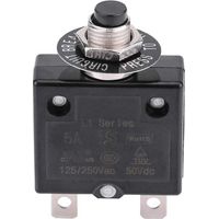 5A 8A 10A 15A 18A 20A 30A Leitungsschutzschalter mit optionalem Thermorückstellschalter, 125-250V AC 50V DC Überstromschutz-Drucktaster-Leitungsschutzschalter (30A)