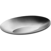 Mepra vassoio Frozen ovale acciaio sabbiato 37x25 cm