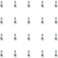 Emuca – Lot de 20 vérins de réglage pour meubles – Base hexagonale M6 – Réglage 18mm – Acier pour meubles en bois dur