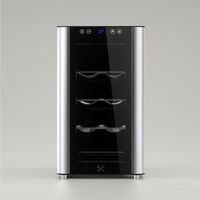 Cave à vin de service 8 bouteilles CAVS8 – Capacité 23 L – Réglage de température 11°C à 18°C – Système anti-vibration – Maison Cavist