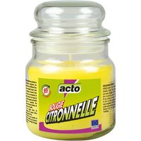 Bougie Citronnelle Grand Format Répulsif Moustiques Extérieur Longue Durée - Acto