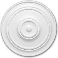 Ceiling Rose 156015 Profhome Ceiling Decoration Medallion Rosette Decorative Element timeless classic design white Ø 55.5 cm