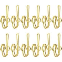Ganchos de metal para cortinas, paquete de 100, resistentes, sólidos, versátiles y fáciles de instalar, de acero inoxidable