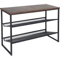 Etagere a chaussures avec etageres metalliques reglables