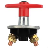 Interrupteur Coupure Isolateur Batterie Coupe Circuit,12V-60V 300A Batterie à clé Fixe Universelle de Voiture Déconnecter l'isolateur de Puissance Automobile Urgence Interrupteur pour Voiture,Bateau