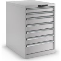 LISTA, Armoire à tiroirs en tôle d'acier, h x l 800 x 564 mm,