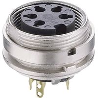 Lumberg Modelo de Conector DIN plata 6 polos para soldadura