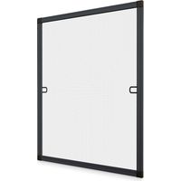 Moustiquaire cadre recoupable 85 x 85cm gris anthracite - Toile Filet Polyester