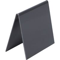 Chevalet de table en PVC noir de dimensions 10 x 10 cm - Lot de 10