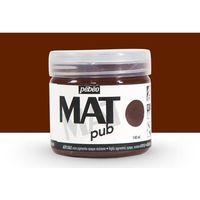 Peinture Acrylique - Pebeo - Mat Pub - 140ml - Marron Brûlé - Finition Mat - Utilisation Intérieure