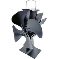 Rowi Ofenventilator stromlos 22 x 16 x 9 cm schwarz Ofenventilator