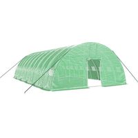 Serra a tenda per piante fiori e ortaggi con struttura in acciaio 60 m² 10 x 6 x 2,85 m verde 020044612
