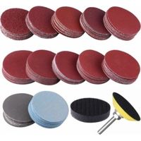120 Stück Schleifscheiben 50mm Schleifpapier Körnung 60 80 100 180 240 400 600 800 1000 1200 2000 3000 zum Schleifen Fräsen Gravieren
