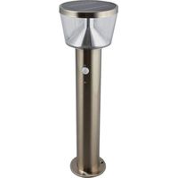 Lindby – Lampe solaire LED Antje en inox – Détecteur de mouvement – Luminosité 75 lumens – Indice de protection IP44 – Installation facile