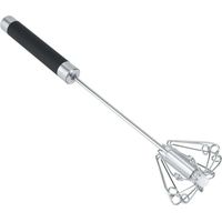 Fouet, Batteur Manuel Semi-Automatique, Batteur à œufs Manuel en Acier Inoxydable, Batteur Rotatif Multifonctionnel pour Fouetter, Battre et Mélanger, Cadeau pour les enfants Mère