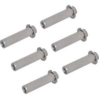 10 Tiges Hexagonales Inox 8mm avec Rondelles pour Robots TETRIX - Pièces Mécaniques Robotiques