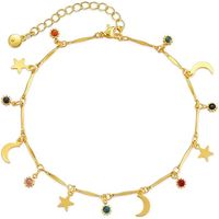 Bracelets de cheville plaqués or 18 carats pour femmes