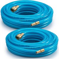 Deuba – Tuyau à air comprimé 10m – Résistant 15 bars – Raccord rapide 1/4' – Flexible pour appareils pneumatiques – Atelier bricolage