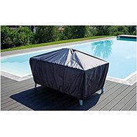 Greenwood Abdeckung für Gartentisch CVT01 180x110 cm Wasserdichtes Polyester Grau