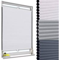 WOLTU Tenda Plissettata a Nido d'Ape Tende Avvolgibili Oscurante al per Finestra bianca 45x130 cm (Parti in plastica)