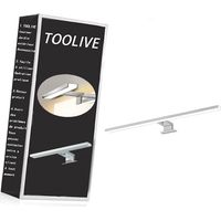 Led Mirror Light Bathroom 10W 820LM 60cm 230V 4000K,Stainless Steel 3-in-1 IP44 Class II Slim 300mm Bath Mirror Lamp,No Flicker, Mirror Front/Cabinet/Wall Lighting Neutral White 600mm [Energy Class A+