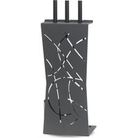 Serviteur Sillage Ardoise Ensemble 3 Accessoires Cheminée - Le Marquier