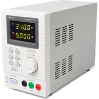 Velleman Alimentation de laboratoire, programmable via PC, réglable, 0-30 VCC/5 A, limitation de courant, protection contre les courts-circuits, 2 x affichage LED à 4 chiffres, connexion USB