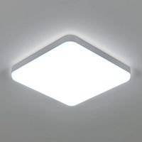 32-W-LED-Deckenleuchte im UFO-Design, quadratisches Panel, moderne, ultradünne LED-Deckenleuchte, 3600 lm, kaltweiß (6500 K), einfache Installation, geeignet für Küche, Wohnzimmer und Balkon