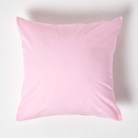 HOMESCAPES Pink Continental Egyptian Cotton Pillowcase 200 Thread Count, 40 x 40 cm - Pink