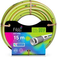 FITT NTS LIME 3/4" (19mm) 15m - Robuster und flexibler Gartenschlauch in gelber Farbe für eine intensive Nutzung, mit exklusiven Technologien
