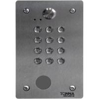 Tonna 647830 Stainless Steel Keypad, 30 Codes, 1 Relay, Flush-Mount - 178 x 110 mm