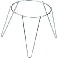 Ed Support Jardinière Acier Zing Blanc 16cm Sv03060 Sauvic - SAUVIC